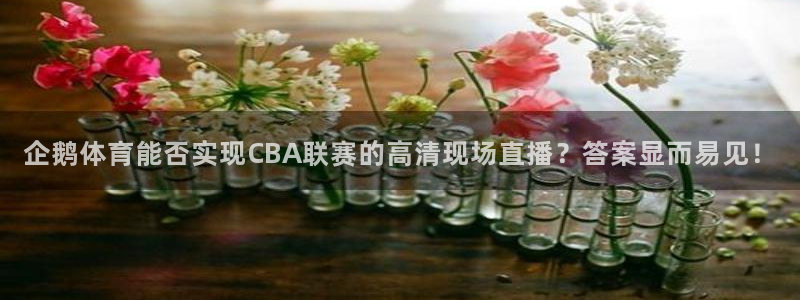 企鹅体育能否实现CBA联赛的高清现场直播？答案显而易见！